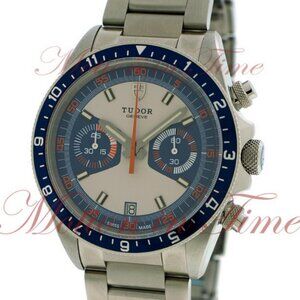 Tudor Heritage Chronograph Blue, Grey/Blue Dial - Stainless Steel on Bracelet